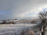 Winter scene across the fields